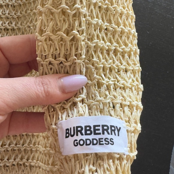 Bag burberrry tote weekender new straw - Picture 6 of 8